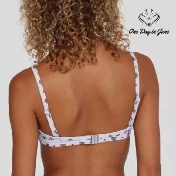 RVCA Foulard Underwire Bikini Top Size L - Picture 2 of 6